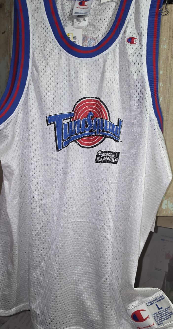 Champion Space Jam 30th Anniversary Large Bugs #1 Jersey Licensed NWT